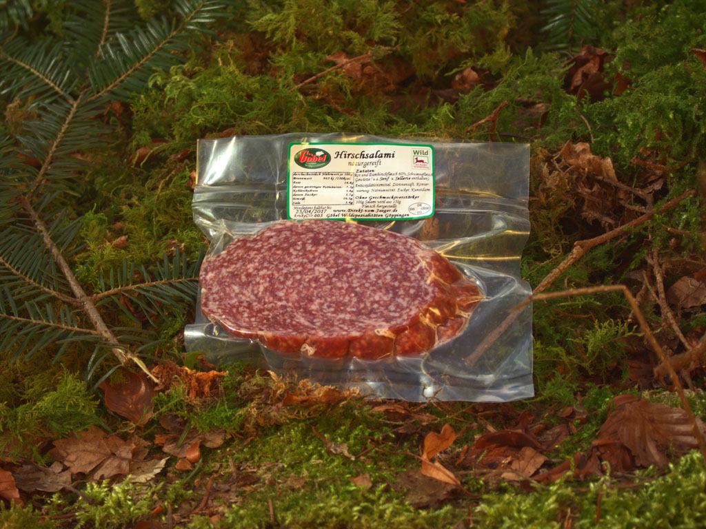 Hirsch Salami naturgereift