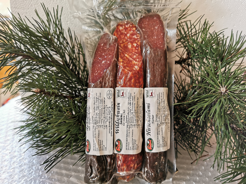 Mini Salami 3er (verschiedene Sorten) 3x 1/2 Stange