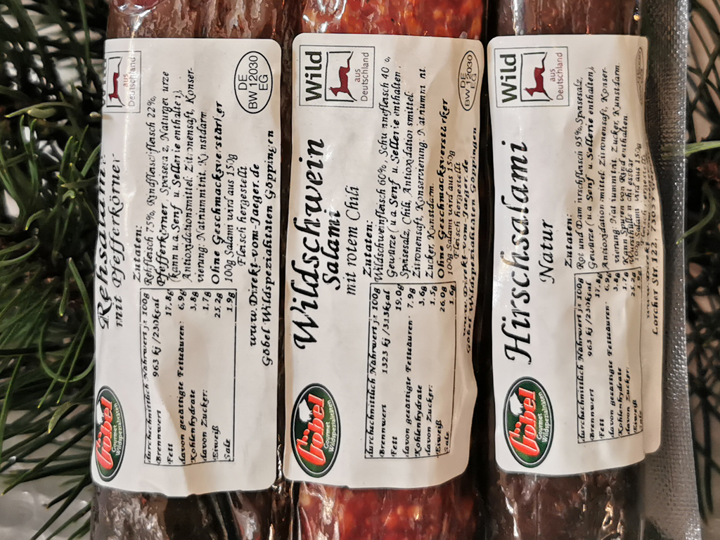 Mini Salami 3er (verschiedene Sorten) 3x 1/2 Stange