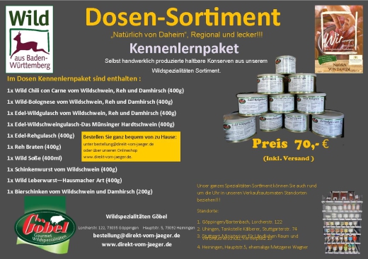 Dosen-Sortiment (10 Dosen)