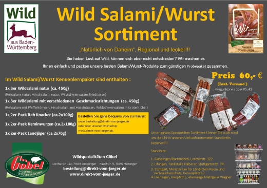 Wild Salami/Wurst Sortiment