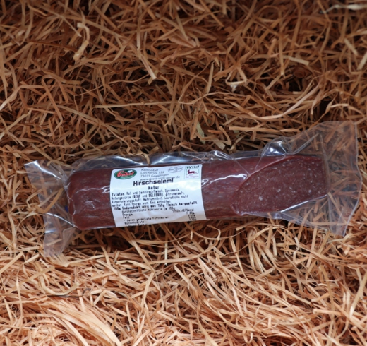 Hirsch Salami (ohne Wildschweinfleisch) 1/1 Stange ca.300g