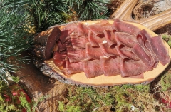 Rauchfleisch von der Hirschkeule in Scheiben, ca. 100g